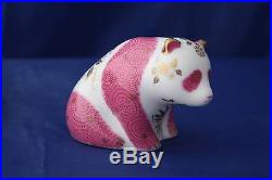 Royal Crown Derby Pink Baby Pandas Ltd Ed Paperweights MMXIV New Boxed