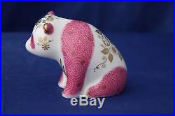 Royal Crown Derby Pink Baby Pandas Ltd Ed Paperweights MMXIV New Boxed