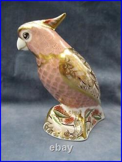 Royal Crown Derby Pink Cockatoo Paperweight Original Limited Edition