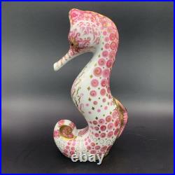 Royal Crown Derby Pink Seahorse Paperweight Limited Edition