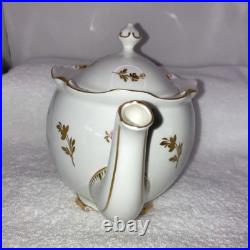 Royal Crown Derby Pinxton Roses Tea Pot Creamer Lidded Sugar Bowl Unused