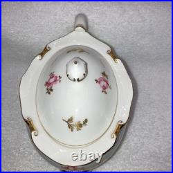 Royal Crown Derby Pinxton Roses Tea Pot Creamer Lidded Sugar Bowl Unused