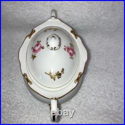 Royal Crown Derby Pinxton Roses Tea Pot Creamer Lidded Sugar Bowl Unused