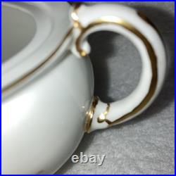 Royal Crown Derby Pinxton Roses Tea Pot Creamer Lidded Sugar Bowl Unused