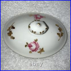 Royal Crown Derby Pinxton Roses Tea Pot Creamer Lidded Sugar Bowl Unused