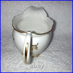 Royal Crown Derby Pinxton Roses Tea Pot Creamer Lidded Sugar Bowl Unused