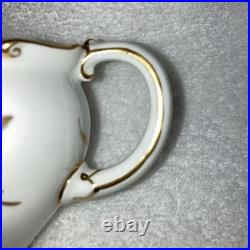 Royal Crown Derby Pinxton Roses Tea Pot Creamer Lidded Sugar Bowl Unused