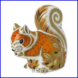 Royal Crown Derby Porcelain Animal Paperweight Autumn Squirrel