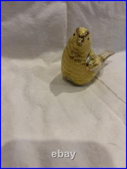 Royal Crown Derby Porcelain Canary Bird Paper Weight