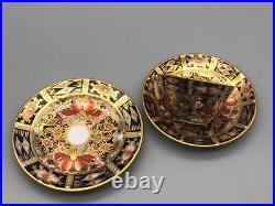 Royal Crown Derby Porcelain Imari 2451 Miniature Plate Teacup & Saucer Set
