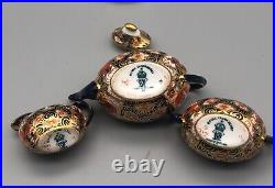 Royal Crown Derby Porcelain Imari 2451 Miniature Tea Set