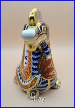 Royal Crown Derby Porcelain'Imari Dragon' Paperweight