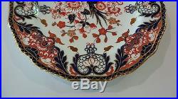 Royal Crown Derby Porcelain Imari Kings Pattern #383 9 Dinner Plate