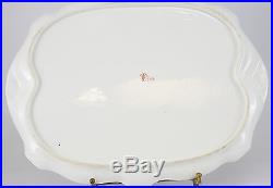 Royal Crown Derby Porcelain Imari Platter Serving Tray 1900 Hand Painted Gilt