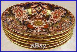 Royal Crown Derby Porcelain Imari set of 6 10 soup bowls 1820s English antique