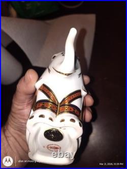 Royal Crown Derby Porcelain Paperweight Elephant (Excellent Condition)