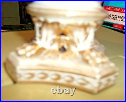 Royal Crown Derby Porcelain Vessel-pot Pourri-4 Gold God Heads, Lions Paws-1800s