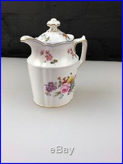 Royal Crown Derby Posies Blue 9875 Hot Water Jug 1st Quality III 1940 RARE