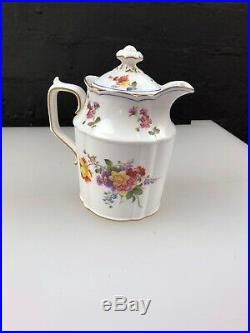 Royal Crown Derby Posies Blue 9875 Hot Water Jug 1st Quality III 1940 RARE