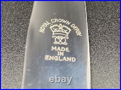 Royal Crown Derby Posies Butter Knives Set With Box Bone China England