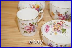 Royal Crown Derby Posies Lot of 17 Pieces-Cake Plate-Bowls-Square Basket++(G42)