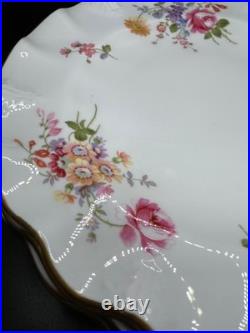Royal Crown Derby Posies Set of 7 Salad Bread Dessert Plates Scallop Edge