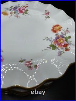 Royal Crown Derby Posies Set of 7 Salad Bread Dessert Plates Scallop Edge