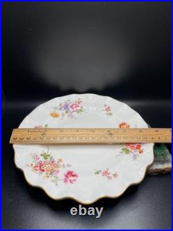 Royal Crown Derby Posies Set of 7 Salad Bread Dessert Plates Scallop Edge