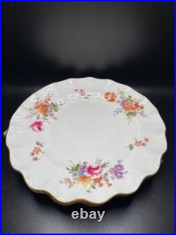 Royal Crown Derby Posies Set of 7 Salad Bread Dessert Plates Scallop Edge