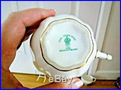 Royal Crown Derby Posies Tea Set For 6 Teapot 6 Trios Milk Jug Sugar Bowl 1st