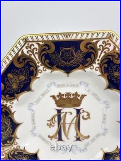 Royal Crown Derby Prince Harry & Meghan Octagonal Wedding Plate Limited Edition