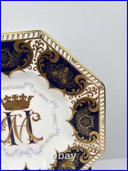 Royal Crown Derby Prince Harry & Meghan Octagonal Wedding Plate Limited Edition