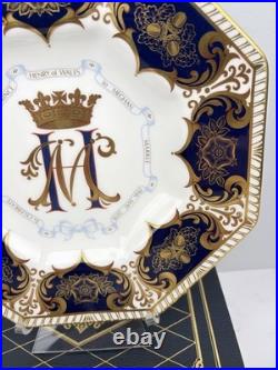 Royal Crown Derby Prince Harry & Meghan Octagonal Wedding Plate Limited Edition