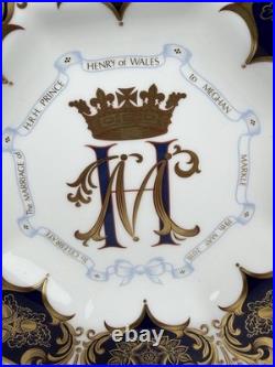 Royal Crown Derby Prince Harry & Meghan Octagonal Wedding Plate Limited Edition