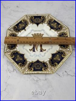 Royal Crown Derby Prince Harry & Meghan Octagonal Wedding Plate Limited Edition