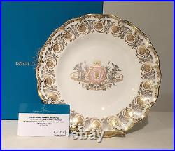 Royal Crown Derby Queen Elizabeth II Longest Reigning Monarch Plate