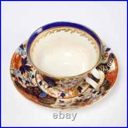 Royal Crown Derby Queens Imari Butterfly Cobalt Blue Rust Red Teacup Saucer