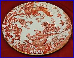 Royal Crown Derby RED AVES 14 Oval Serving Platter MINT
