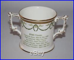 Royal Crown Derby RMS Titanic Loving Cup Box/Certificate 1st/vgc
