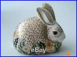 Royal Crown Derby ROWSLEY RABBIT Sinclairs L/E 500 Gold Stopper Boxed