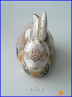 Royal Crown Derby ROWSLEY RABBIT Sinclairs L/E 500 Gold Stopper Boxed