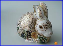 Royal Crown Derby ROWSLEY RABBIT Sinclairs L/E 500 Gold Stopper Boxed