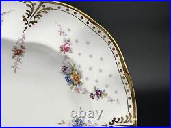 Royal Crown Derby ROYAL ANTOINETTE 14 7/8 Bone China Fluted Serving Platter