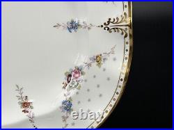 Royal Crown Derby ROYAL ANTOINETTE 14 7/8 Bone China Fluted Serving Platter