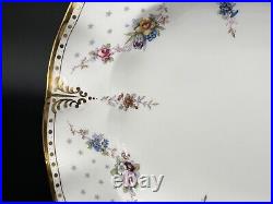 Royal Crown Derby ROYAL ANTOINETTE 14 7/8 Bone China Fluted Serving Platter