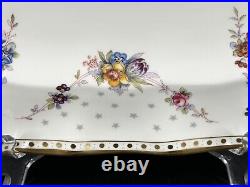 Royal Crown Derby ROYAL ANTOINETTE 14 7/8 Bone China Fluted Serving Platter