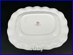 Royal Crown Derby ROYAL ANTOINETTE 14 7/8 Bone China Fluted Serving Platter