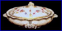 Royal Crown Derby ROYAL ANTOINETTE Covered Casserole/ Vegetable Bowl PRISTINE #1