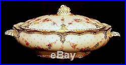 Royal Crown Derby ROYAL ANTOINETTE Covered Casserole/ Vegetable Bowl PRISTINE #1