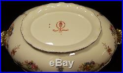 Royal Crown Derby ROYAL ANTOINETTE Covered Casserole/ Vegetable Bowl PRISTINE #1